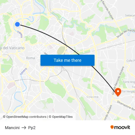 Mancini to PP2 map