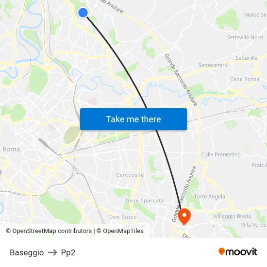 Baseggio to PP2 map