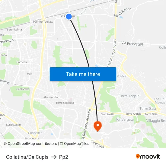 Collatina/De Cupis to PP2 map