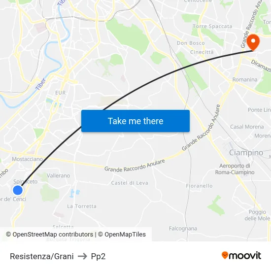 Resistance/Grani to PP2 map