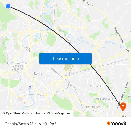 Cassia/Sixth Mile to PP2 map