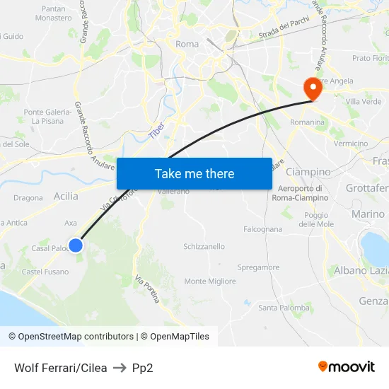 Wolf Ferrari/Cilea to PP2 map