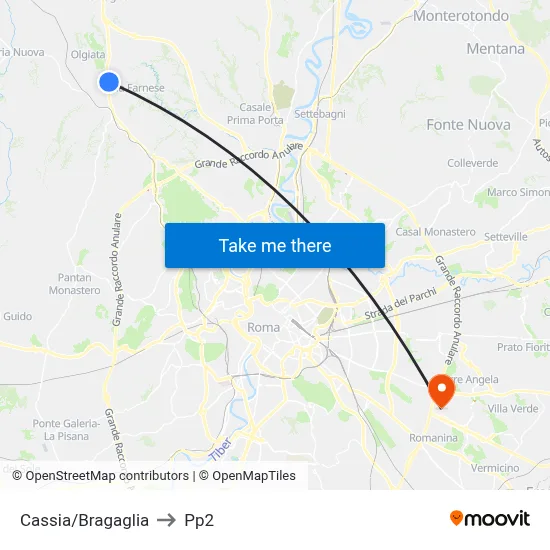 Cassia/Bragaglia to PP2 map