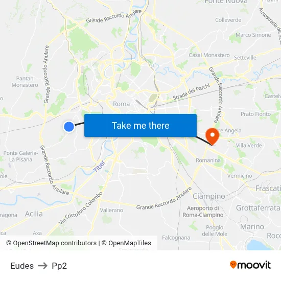 Eudes to PP2 map