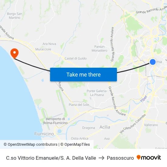 Vittorio Emanuele Course/S. A. Della Valle to Passoscuro map