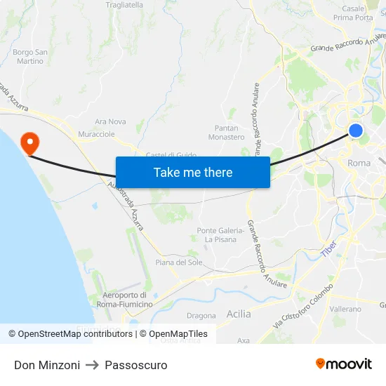 Don Minzoni to Passoscuro map