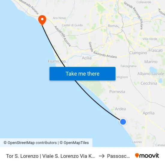 Tor San Lorenzo | San Lorenzo Avenue Koala Street to Passoscuro map