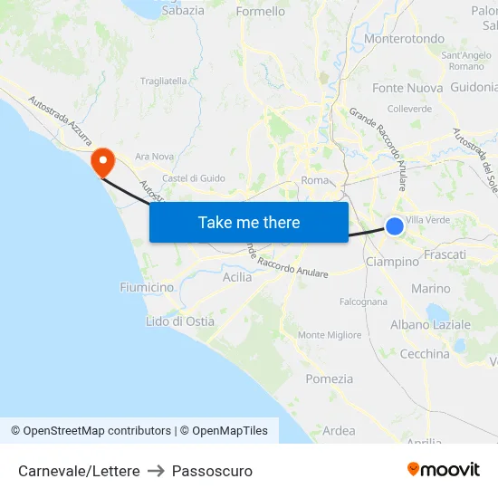 Carnevale/Letters to Passoscuro map