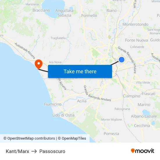 Kant/Marx to Passoscuro map