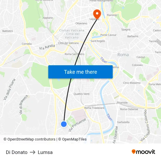 Di Donato to Lumsa map