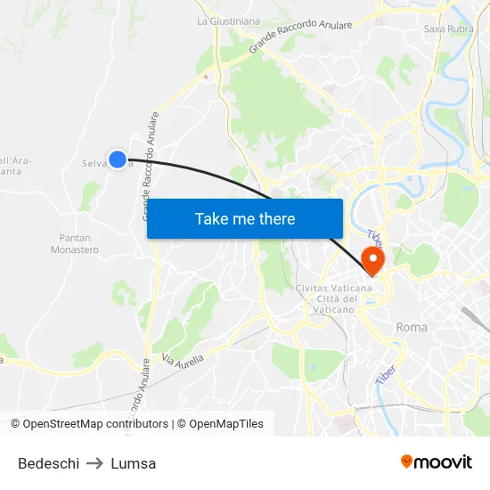 Bedeschi to Lumsa map