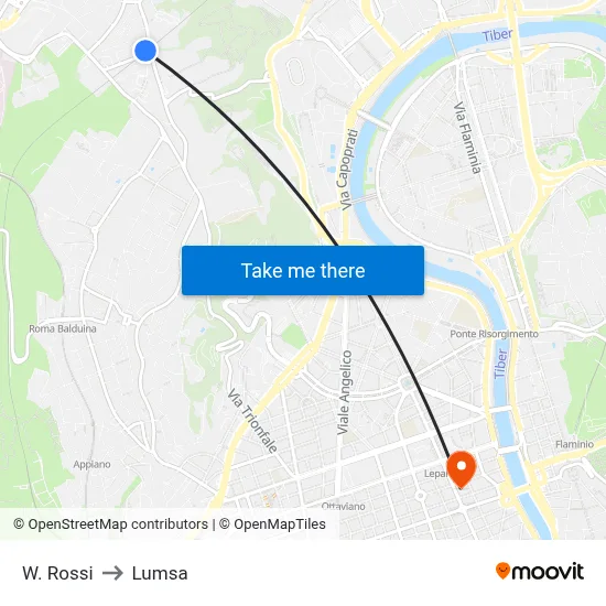 W. Rossi to Lumsa map