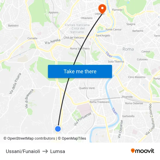 Ussani/Funaioli to Lumsa map