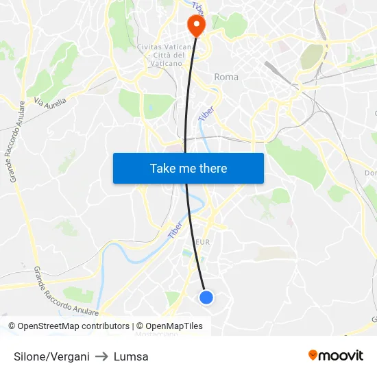 Silone/Vergani to Lumsa map