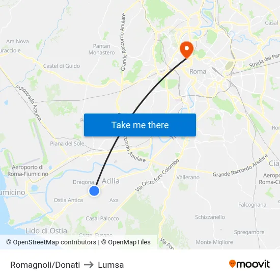 Romagnoli/Donati to Lumsa map