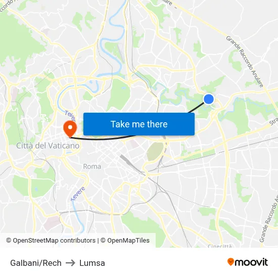 Galbani/Rech to Lumsa map