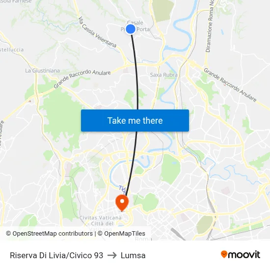 Livia Reserve/Number 93 to Lumsa map