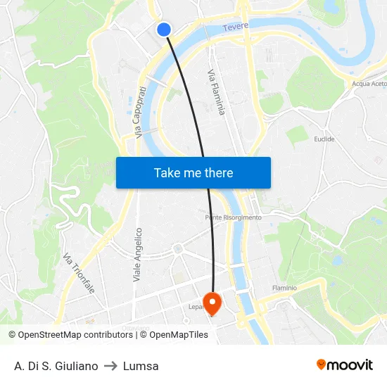 A. Di S. Giuliano to Lumsa map