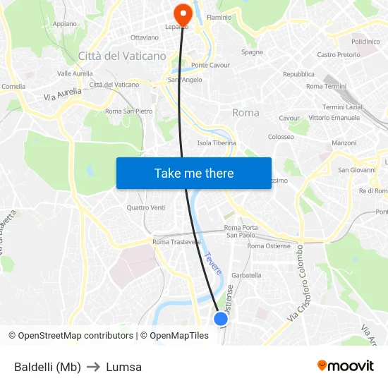 Baldelli (Mb) to Lumsa map