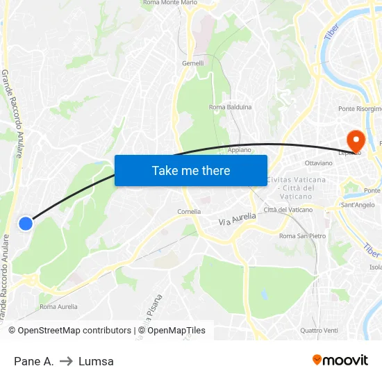 Pane A. to Lumsa map