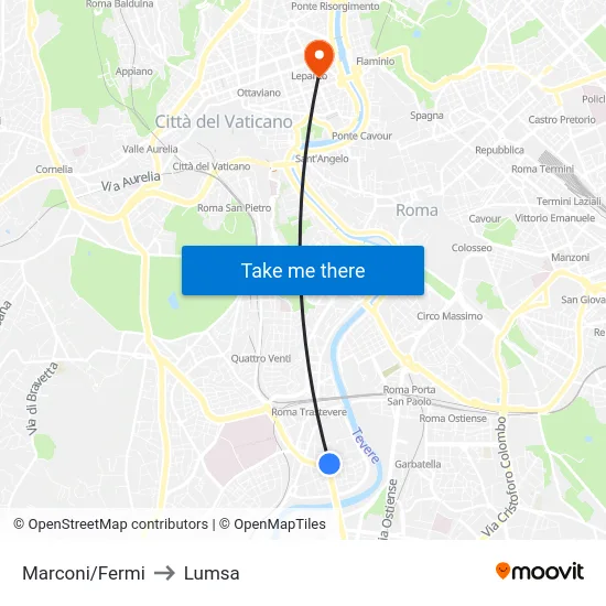 Marconi/Fermi to Lumsa map