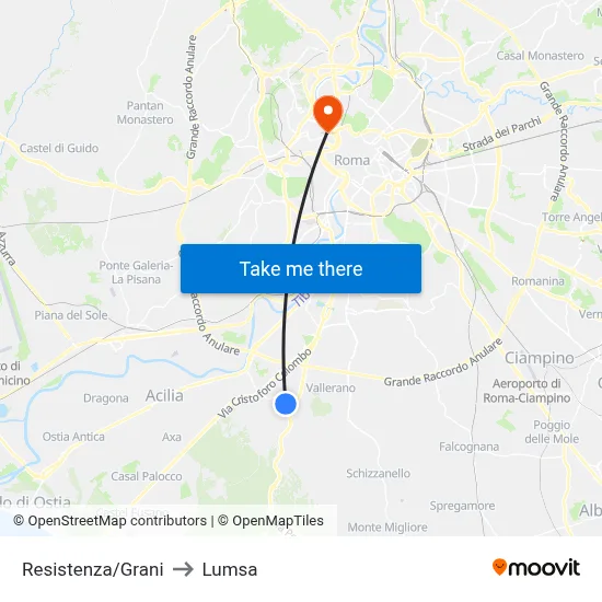 Resistance/Grani to Lumsa map