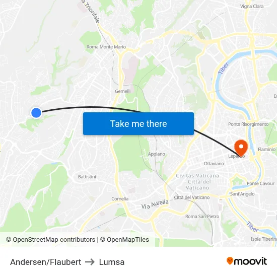 Andersen/Flaubert to Lumsa map