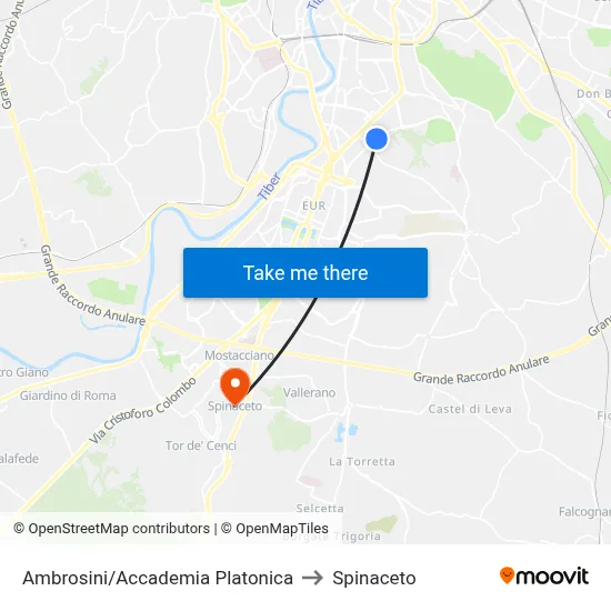 Ambrosini/Platonic Academy to Spinaceto map