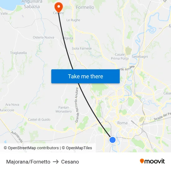 Majorana/Fornetto to Cesano map