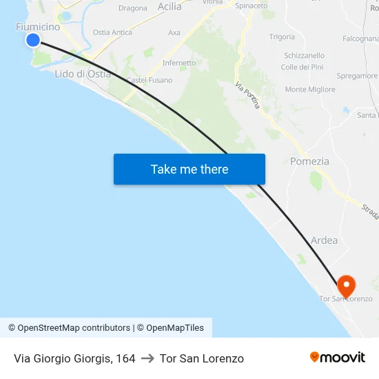 Giorgio Giorgis Street, 164 to Tor San Lorenzo map