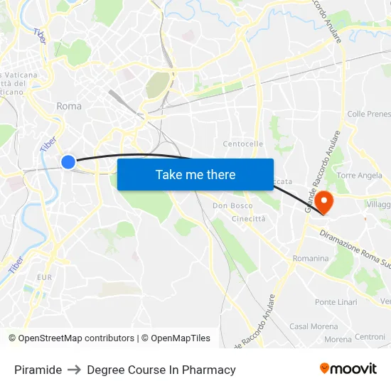 Pyramid to Pharmacy Degree Course map