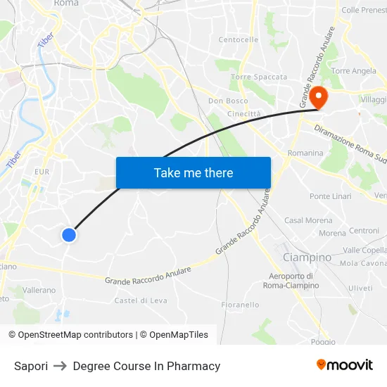 Flavors to Pharmacy Degree Course map