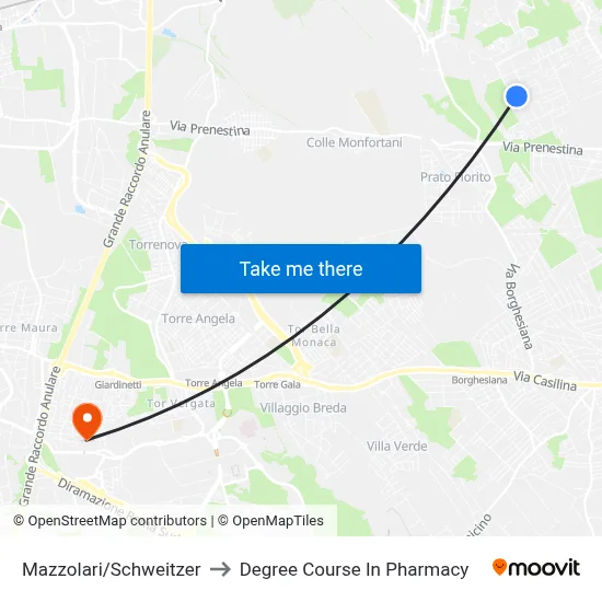Mazzolari/Schweitzer to Pharmacy Degree Course map