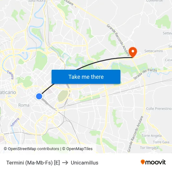 Termini (Ma-Mb-Fs) [E] to Unicamillus map