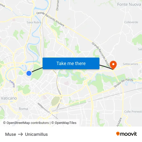 Muse to Unicamillus map