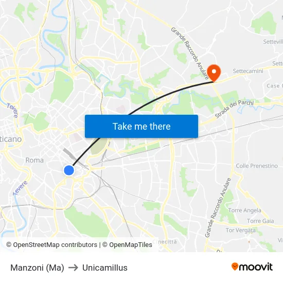 Manzoni (Ma) to Unicamillus map