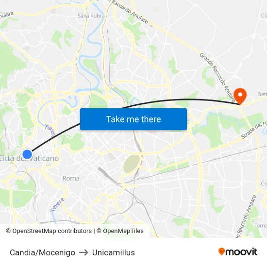 Candia/Mocenigo to Unicamillus map
