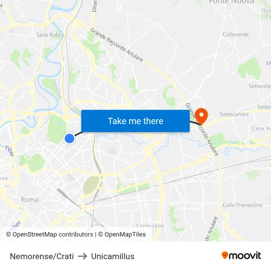 Nemorense/Crati to Unicamillus map