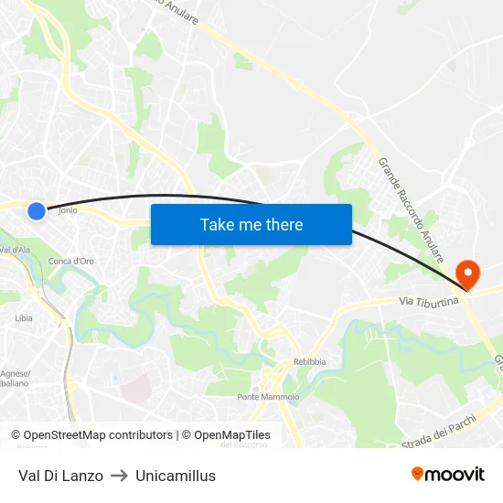 Val Di Lanzo to Unicamillus map