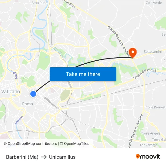 Barberini (Ma) to Unicamillus map