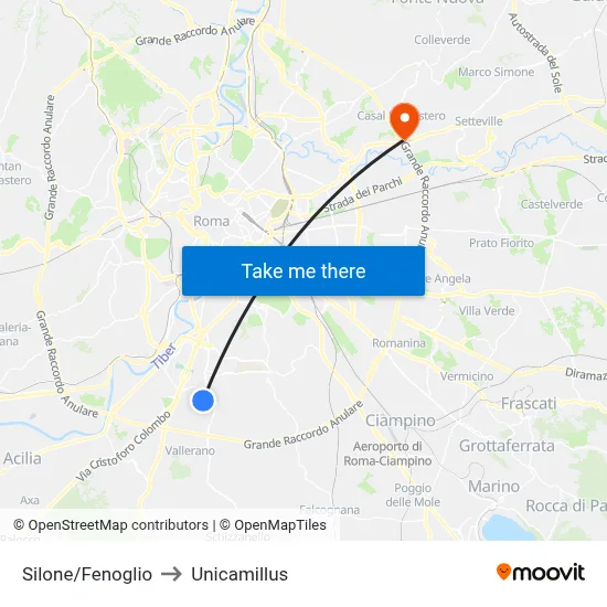 Silone/Fenoglio to Unicamillus map