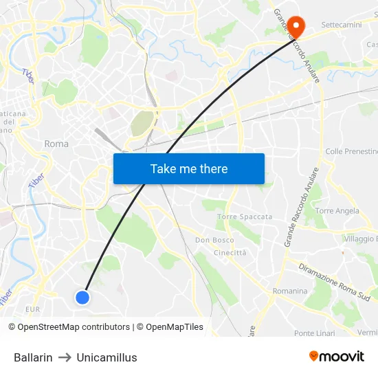 Ballarin to Unicamillus map