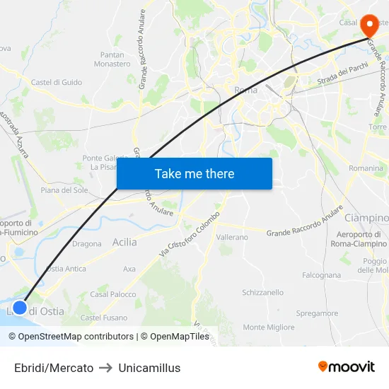 Ebridi/Market to Unicamillus map
