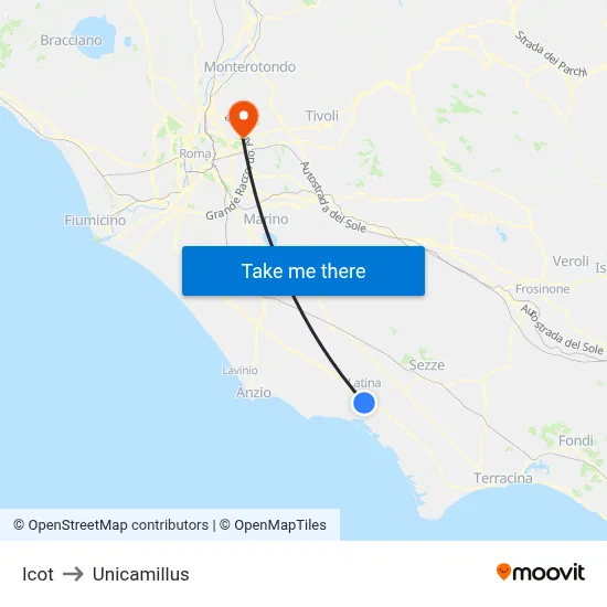 Icot to Unicamillus map
