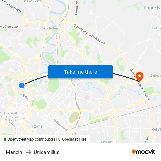 Mancini to Unicamillus map
