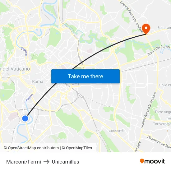 Marconi/Fermi to Unicamillus map