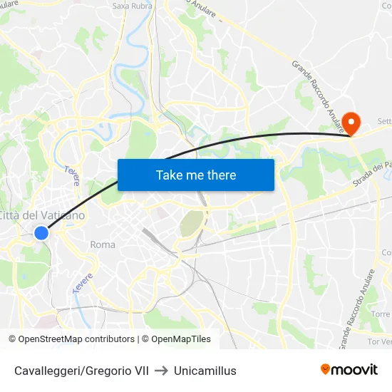 Cavalleggeri/Gregory VII to Unicamillus map