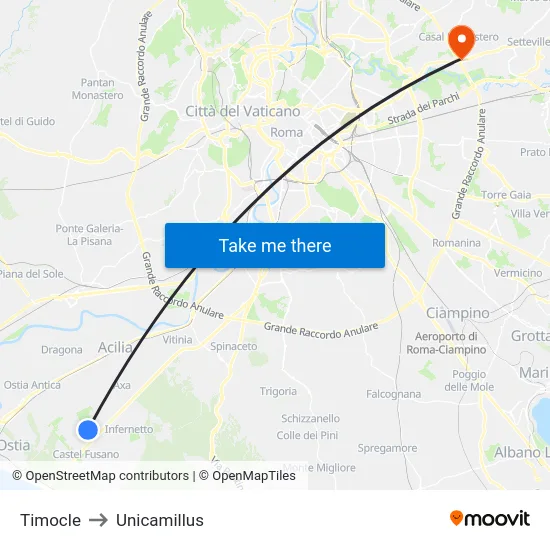 Timocle to Unicamillus map