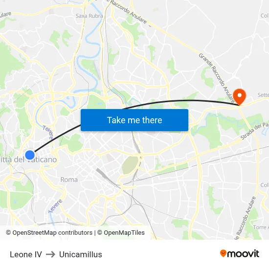 Leone IV to Unicamillus map