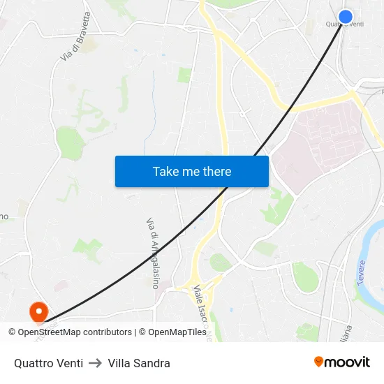 Four Winds to Sandra Villa map